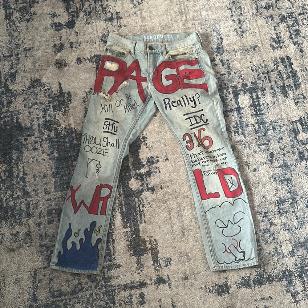 CUSTOMIZED AEROPOSTALE JEANS